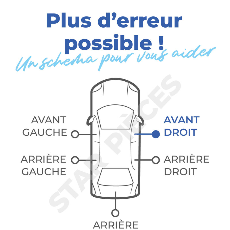 Leve-vitre électrique Avant Droit Pour Peugeot 208 3 Portes (2012-2019) - Garantie 2 Ans