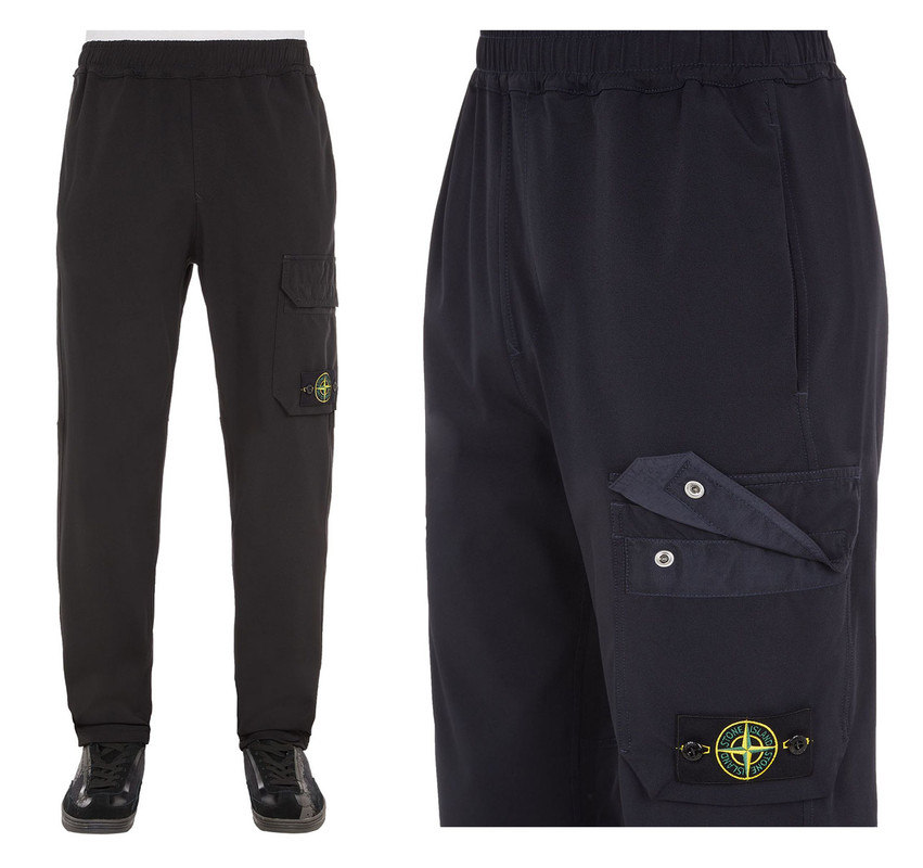 Stone Island 67053 Regular Fit Cargo Pants Felpa Pentalone