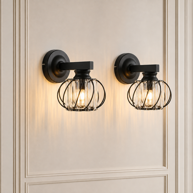 Deux luminaires assortis – Composition équilibrée