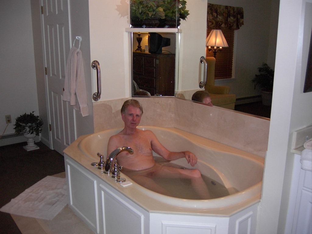 Nude lying in the bathtub 3