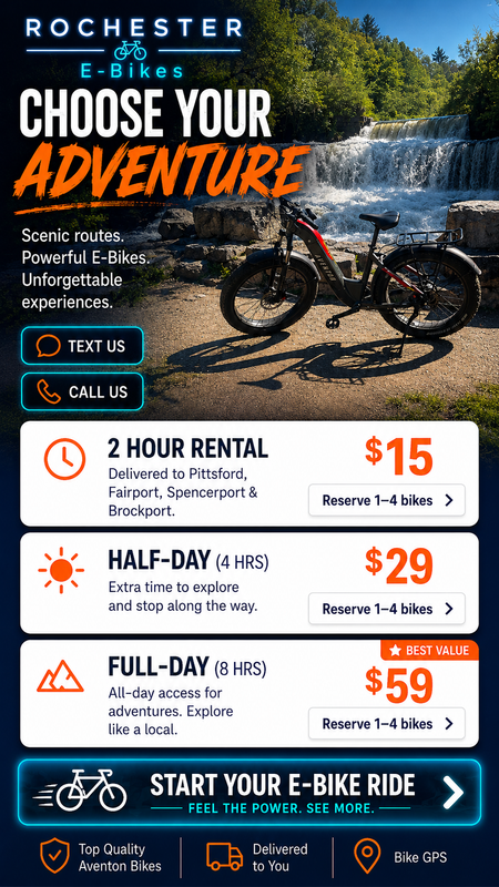 Rochester E-Bikes mobile hero