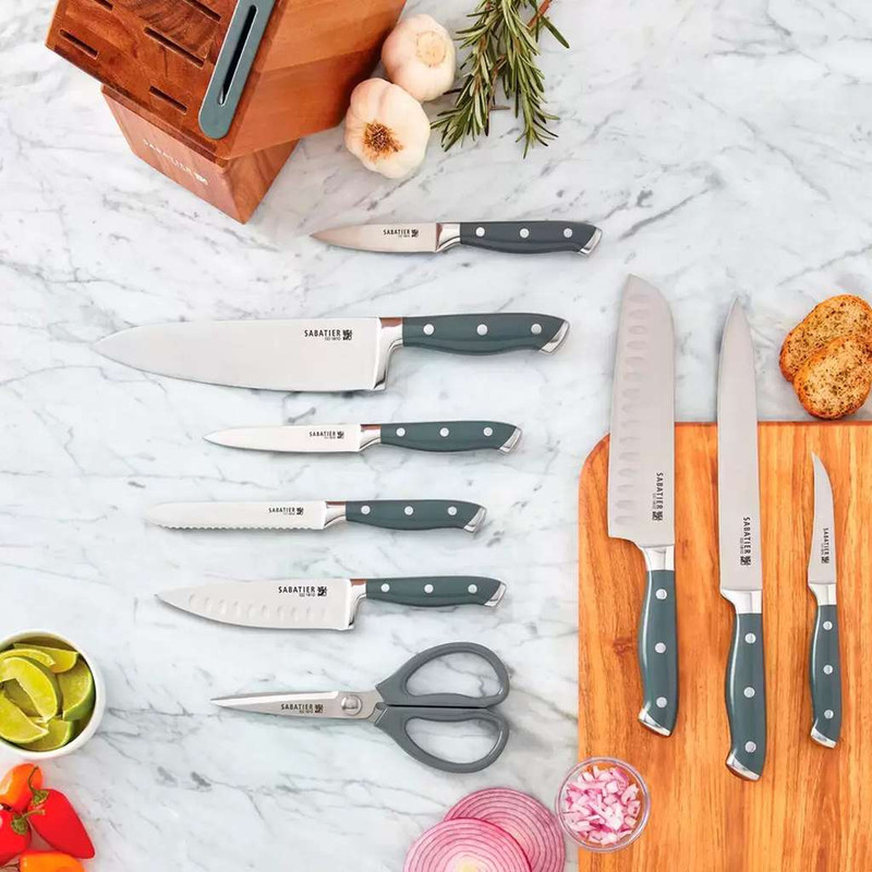 Costco: Sabatier, Juego de Cuchillos con Bloque de Madera 10 piezas
