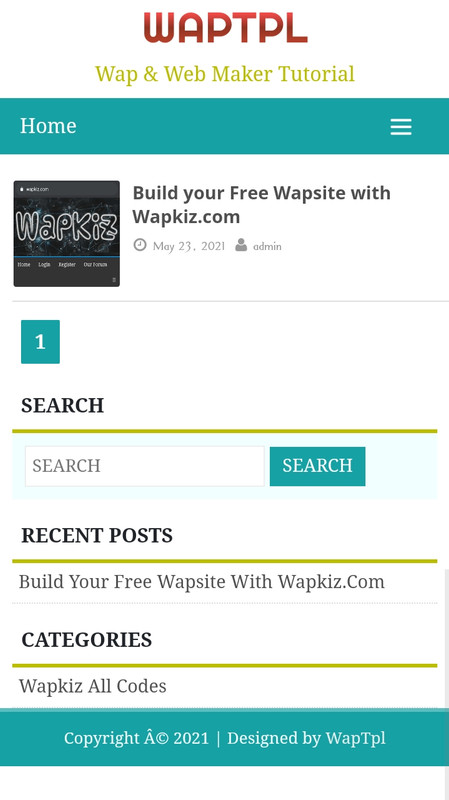 Wapkiz Responsive Blogger Template Full Source Code By WapTpl