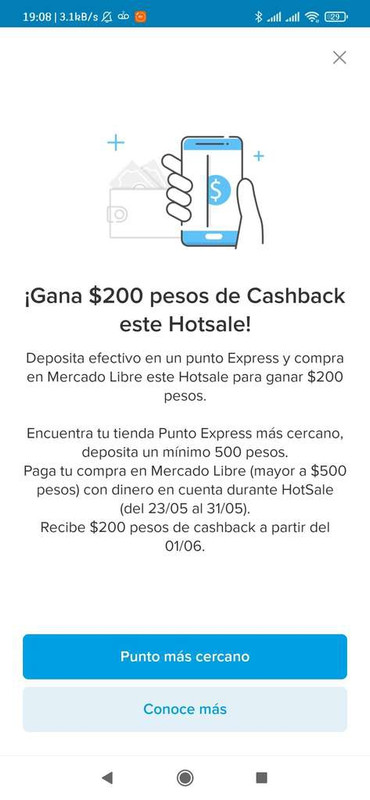 Mercado Pago: $200 de cashback 