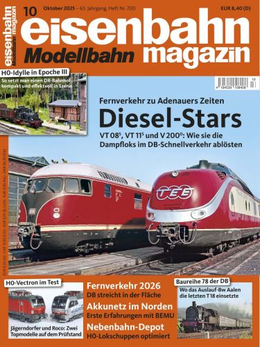Cover: Eisenbahn Modellbahn Magazin Oktober No 10 2025
