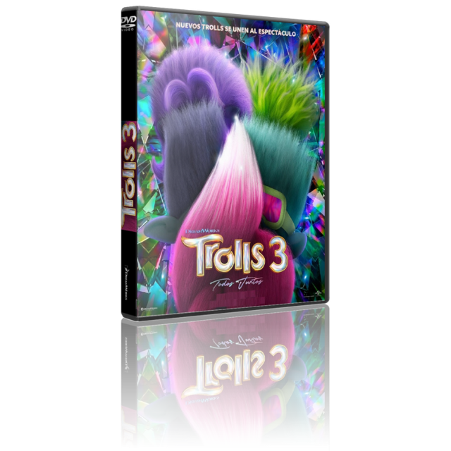 Portada - Trolls 3: Todos Juntos [DVD9 Full][Pal][Cast/Ing/Cz/Slov/Cat][Sub:Varios][Animación][2023]