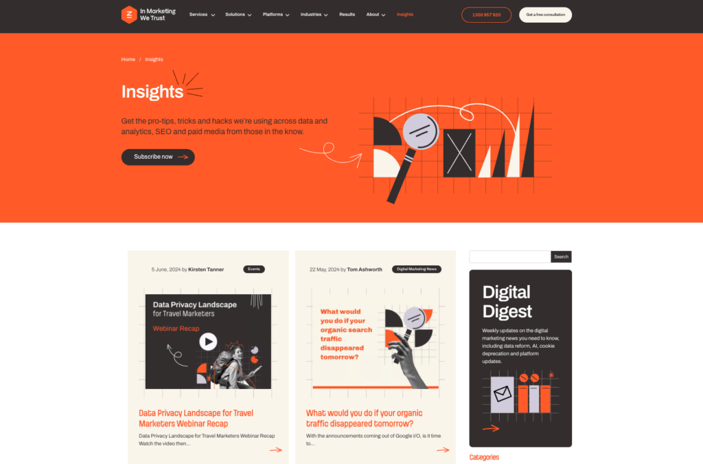 In Marketing We Trust blog