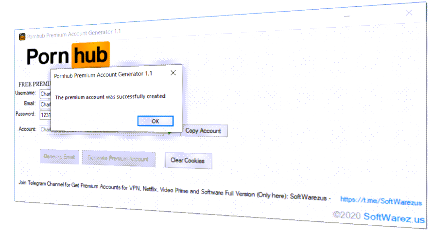 Pornhub Premium Account Generator 1.1 – SoftWarez