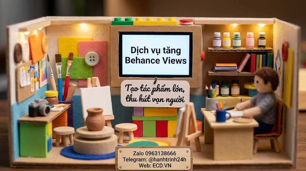 tăng behance views 2026 tăng like