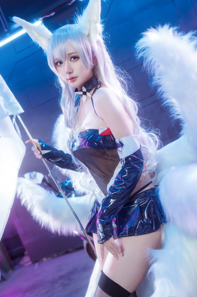 艾西Aiwest 碧蓝航线巴尔的摩&信浓赛车女郎Cosplay写真图集 双人高清图集 47P (200.7M)插图3