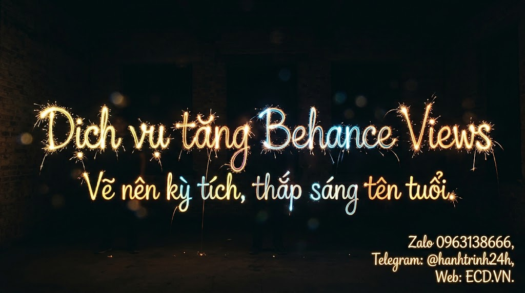 dịch vụ tăng behance views đảm bảo project behance