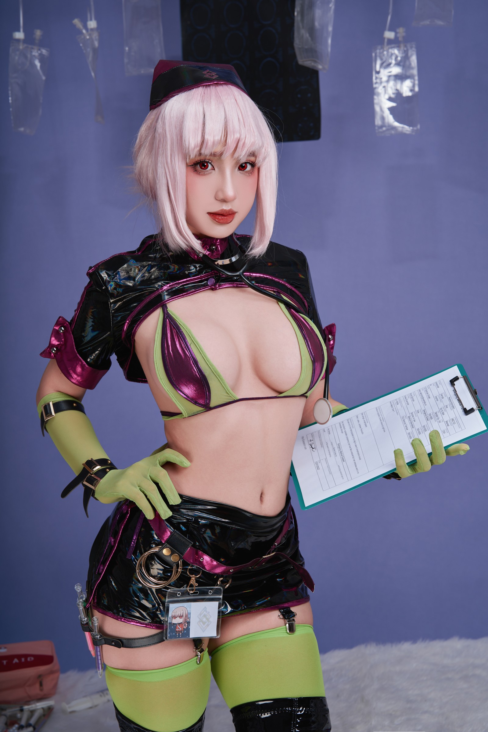 Puy Puy – 南丁格尔 万圣礼装 Nightingale Cosplay 写真视频（100P+8V-1.04GB）FGO插图2