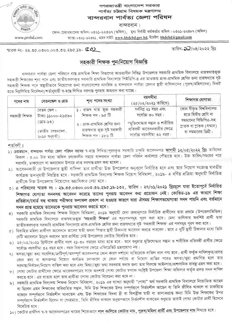 প্রাথমিক বিদ্যালয়ের চাকরির বিজ্ঞপ্তি 2022 ছবি 01 প্রাথমিক বিদ্যালয়ের চাকরির বিজ্ঞপ্তি 2022 ছবি 01