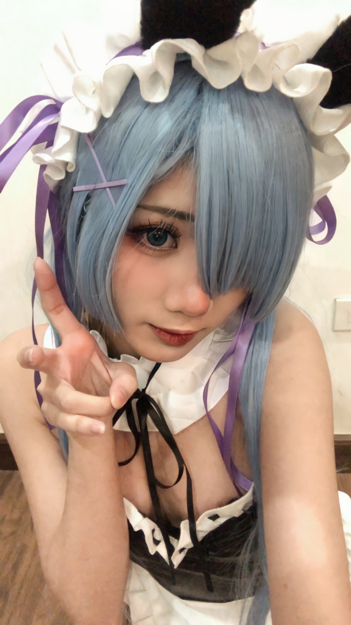 PoppaChan Rem Bunny Cosplay (Re Zero) – 37 Photos 12 Videos 489MB插图9