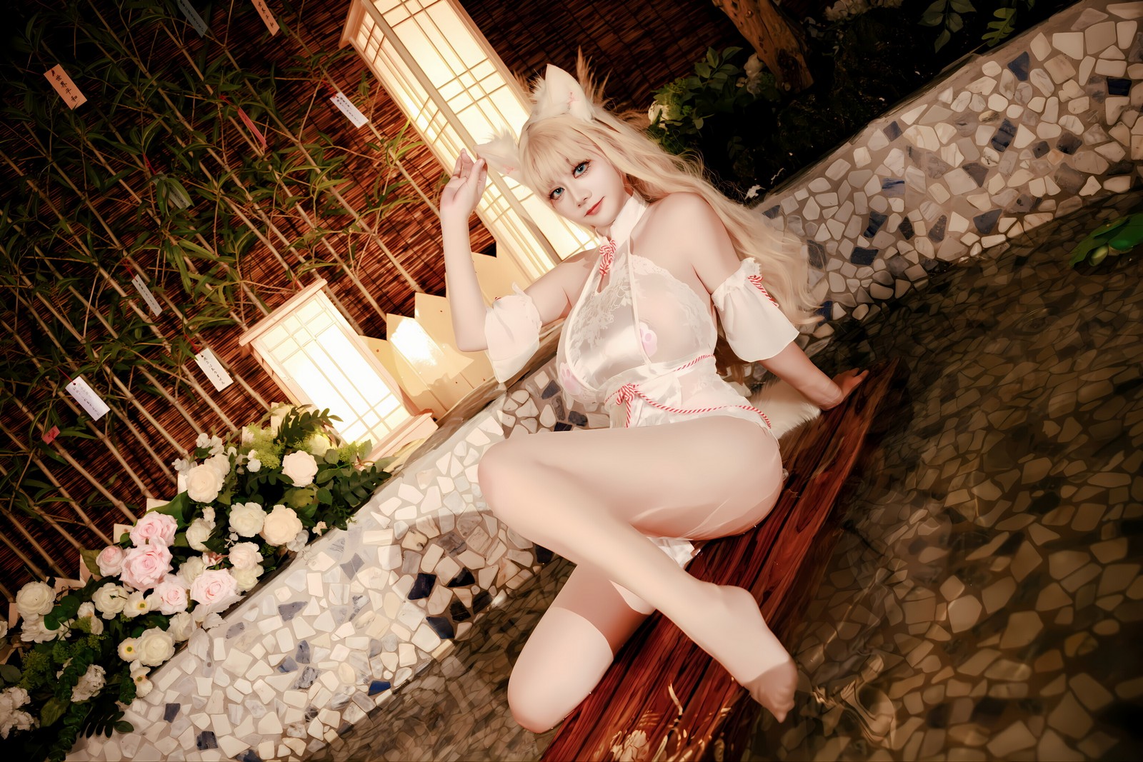 阿雪雪写真温泉狐狸主题写真（57P+1V / 731.9M）日系风格套图插图3