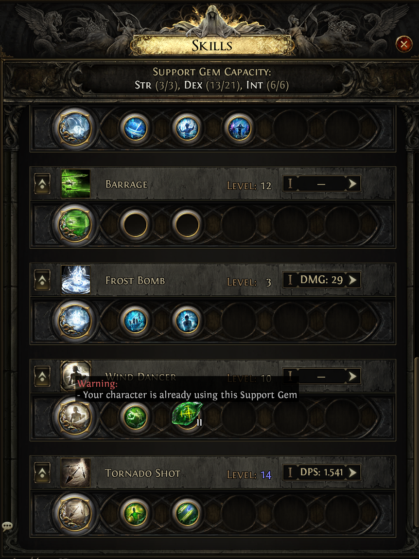 Early Access Bug Reports - Support Gem Precision II cannot be used on ...