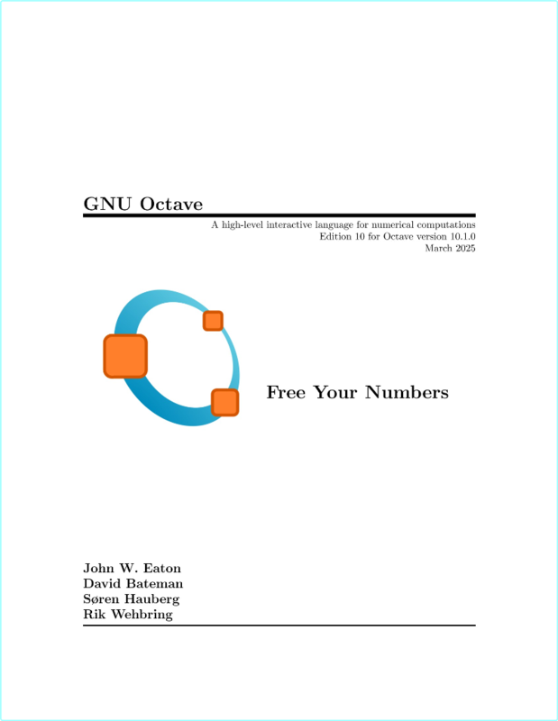 Eaton J GNU Octave Free Your Numbers 10ed 2025