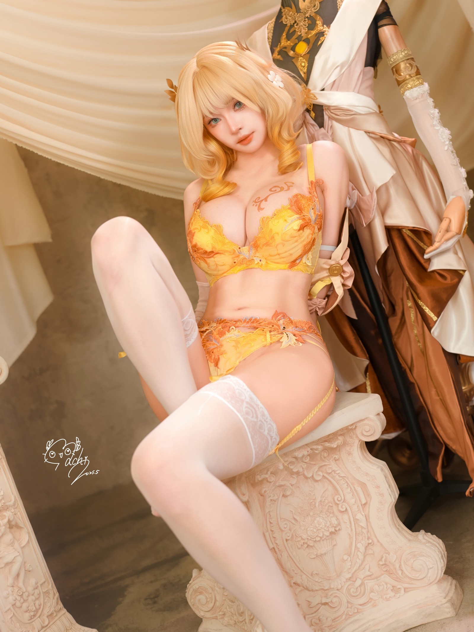 Machi马吉 Aglaea 角色写真集｜高质量Cosplay高清图包（106P-173.3M）插图5