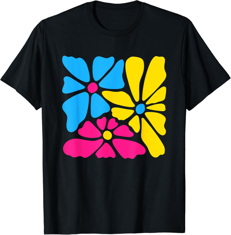 Pansexual Flower Design For Pride Month Celebrate Unisex T-Shirt