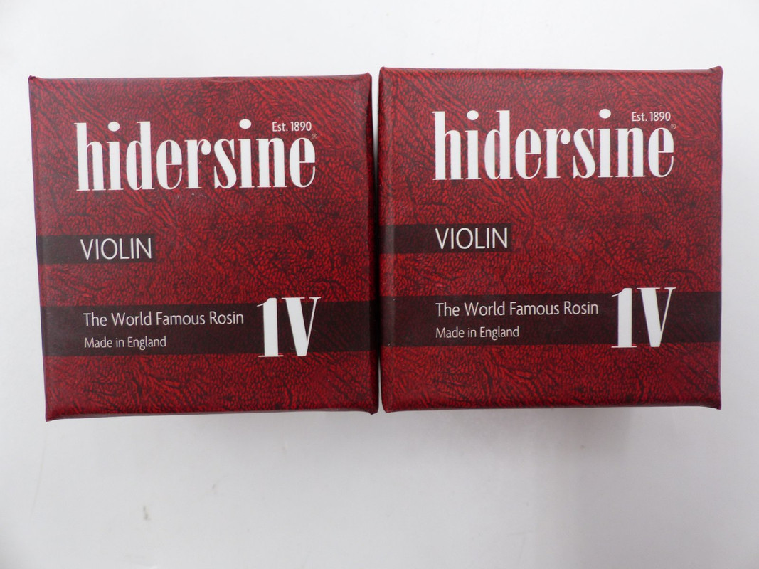 LOT OF TWO HIDERSINE 1V VIOLIN ROSIN LARGE CAKE WITH CLOTH
