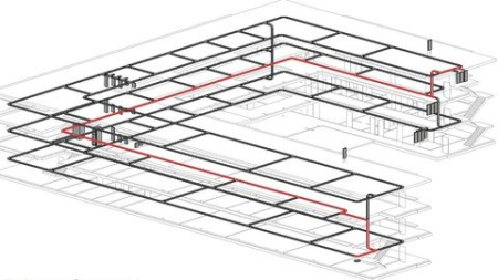 Electrical Circuit Path Through Cable Trays Revit. Advanced