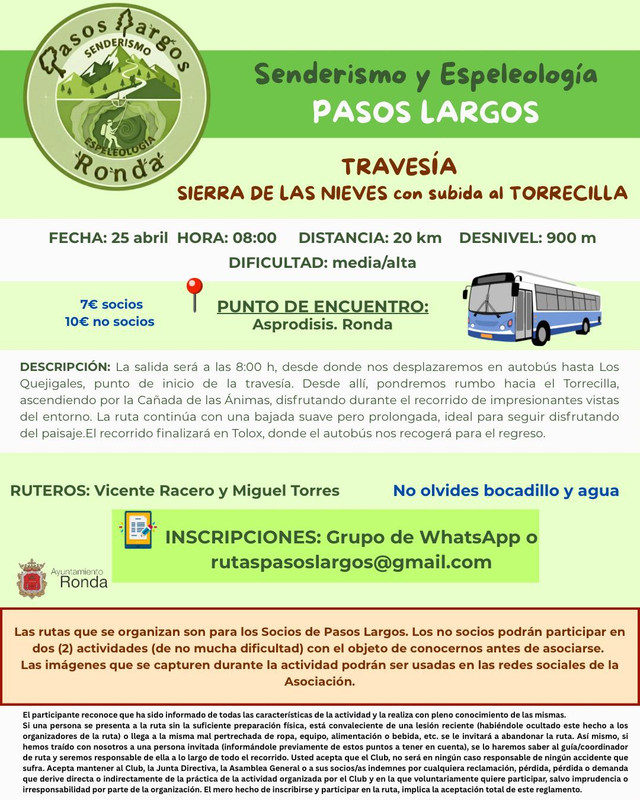 Travesía por la Sierra de las Nieves con subida al Torrecilla