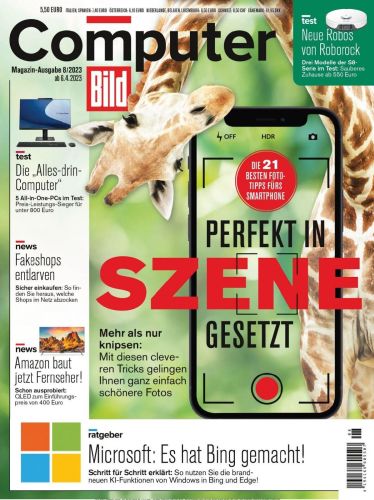 Cover: Computer Bild Magazin No 08 vom 06  April 2023