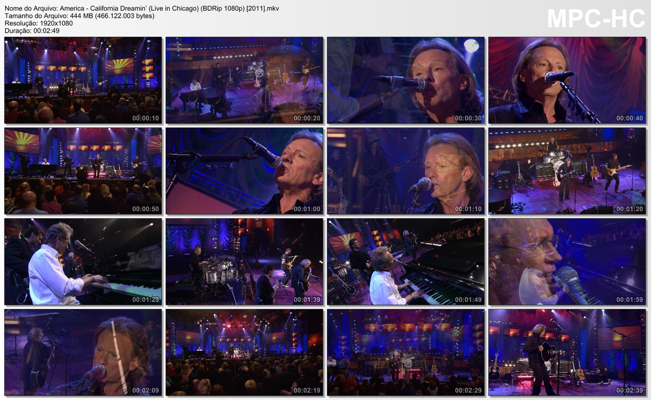 America - California Dreamin’ (Live in Chicago) (BDRip 1080p) [2011]