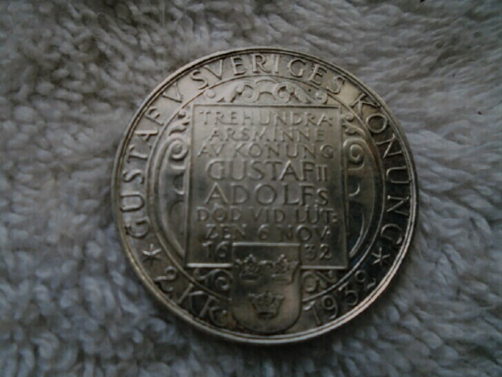 2 Kronor (Coronas) 1932. 300 Aniversario muerte Gustavo Adolfo II IMG-20190912-162740