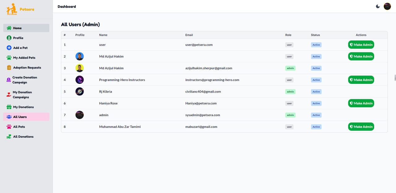 Petsera — MERN Pet Adoption & Donation Platform screenshot 7