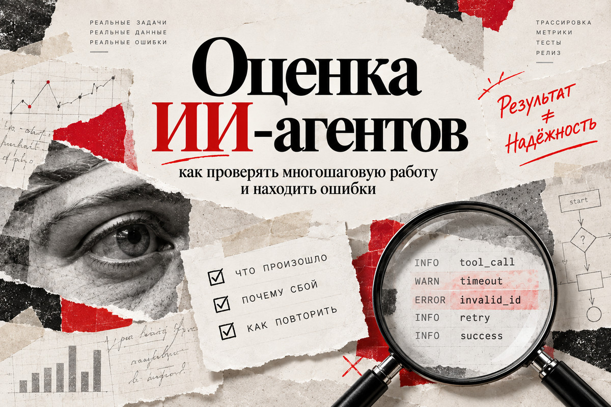 Оценка ИИ-агентов: трассировка многошаговой работы, поиск ошибок и проверка надёжности