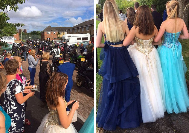 Девушка не смогла пойти на выпускной из-за травли сверстников, и 120 байкеров устроили для нее особый праздник