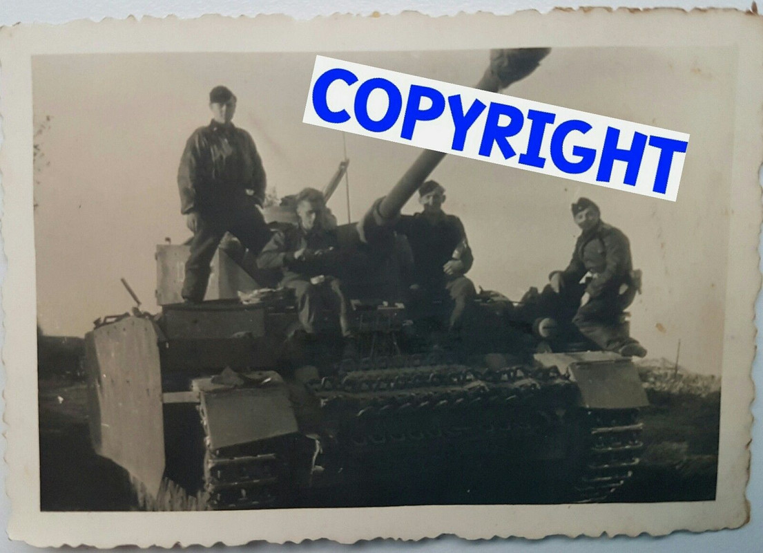 Orig.Foto Panzer IV Langrohr Seitenschürzen Turm