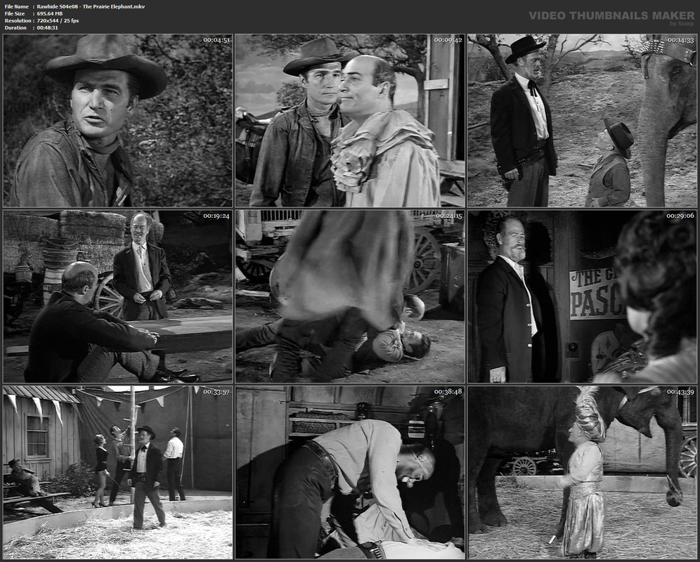 Rawhide S04e08 - The Prairie Elephant.mkv