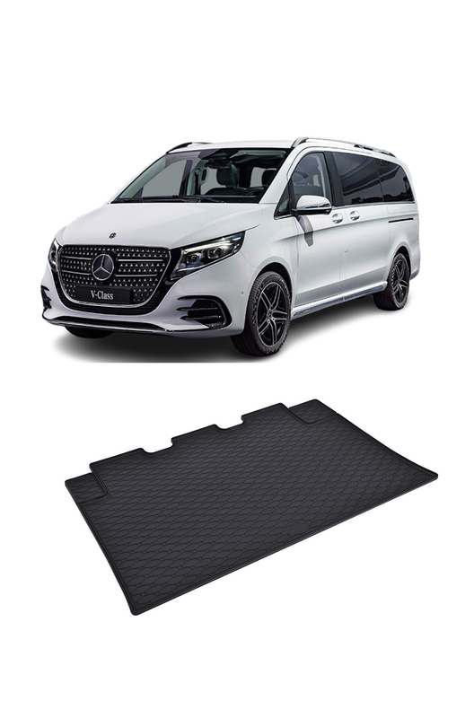 Tavita auto MERCEDES V XL 8/9 locuri 2024-prezent, protectie portbagaj, Cri-Flo, din cauciuc 100%, compatibil cu autoturismul MERCEDES V