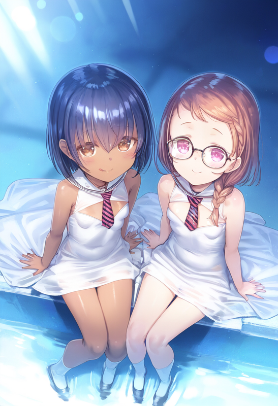 2girls, ks (xephyrks), ohlia, {kobayashi ritz}, reoen, [[liduke]], {{aged down}} s-943322958