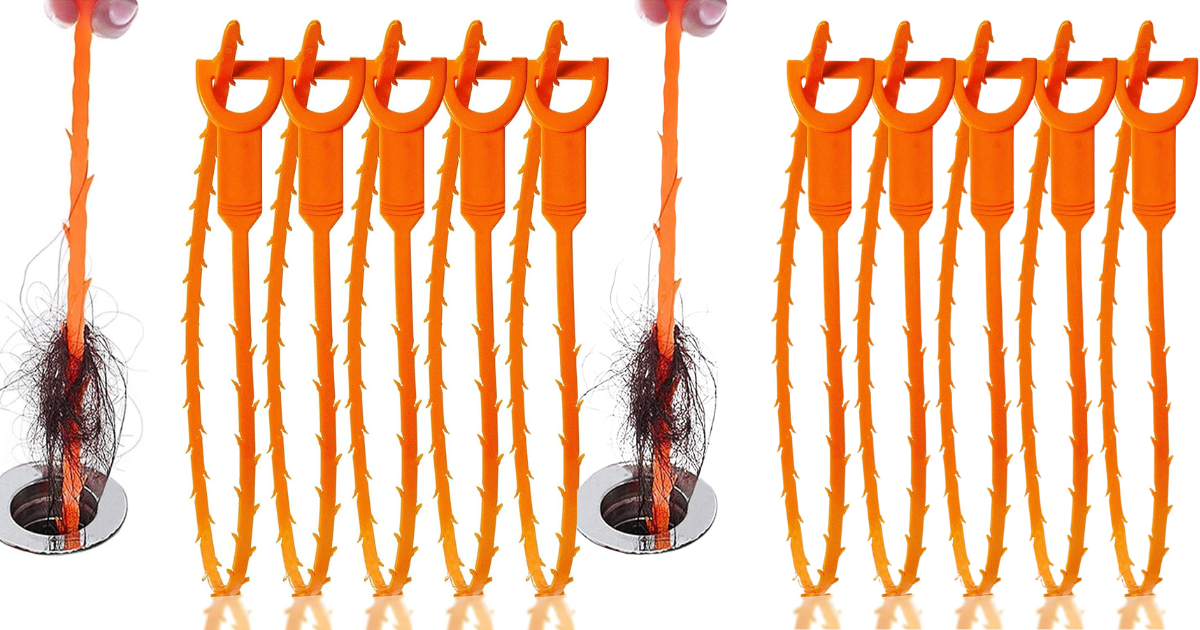 Clear Your Drains with 5 Pack Snake Drain Cleaner for Just .xx Clear Your Drains with 5 Pack Snake Drain Cleaner for Just .xx