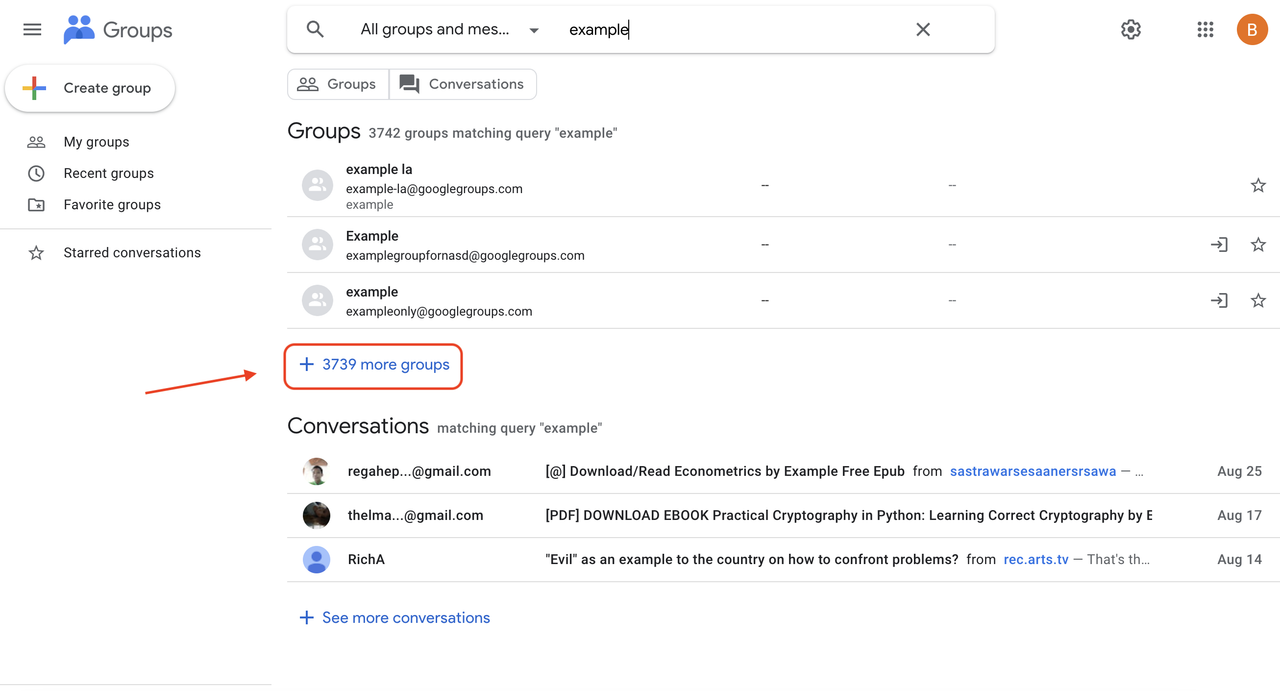 Google Groups Instructions 