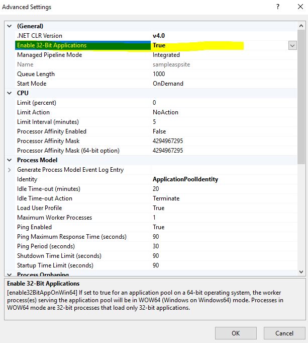 Classic Asp Not Connecting To Oracle Database The Official Microsoft Iis Forums