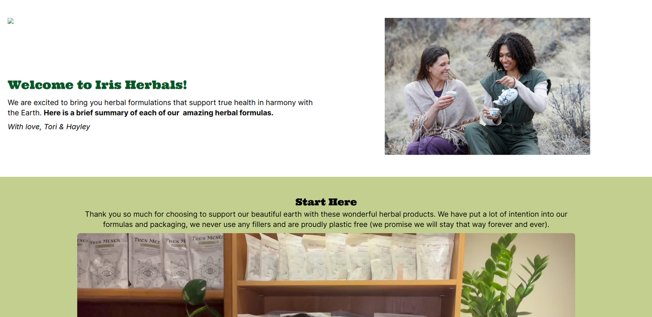 Iris Herbals Site