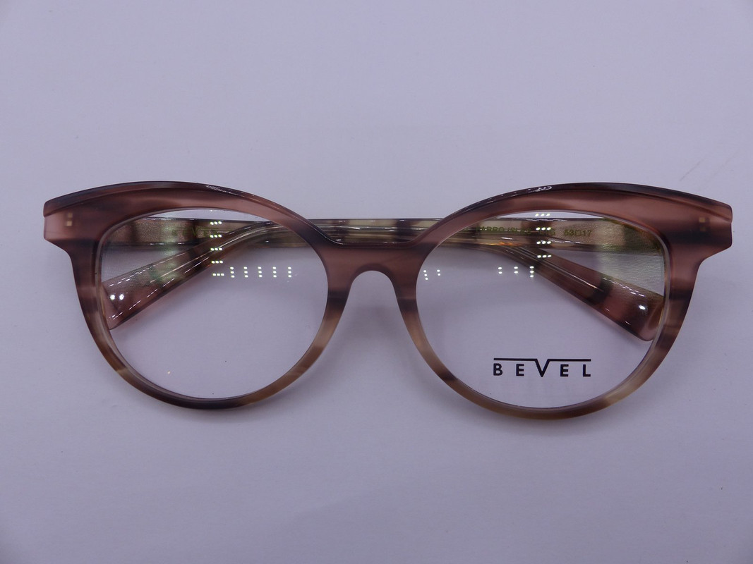 BEVEL 3710 FARRO ISLES LIGHT TORTOISE GRADIENT EYEGLASSES FRAMES SIZE 53-17-135