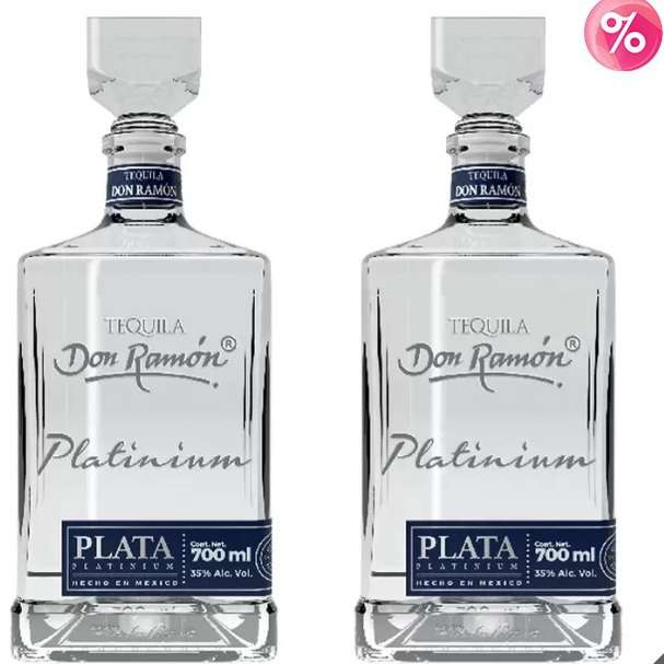 Costco: Tequila Don Ramón Reposado Cristalino o Tequila Don Ramón Plata Platinium 2 Botellas de 700 ml 
