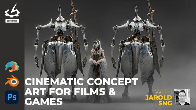 maxresdefault - Cinematic Concept Art For Films & Games  2d-To-3d Workflow Using Photoshop, Blender, Materialize ...