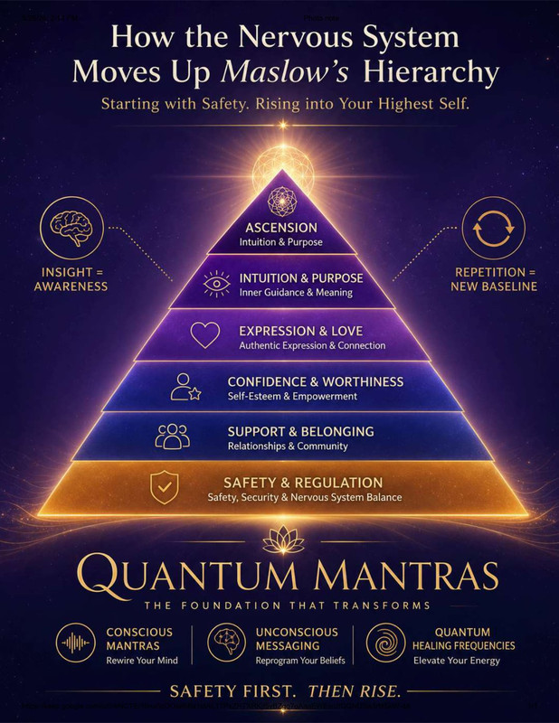 Quantum Mantras Self-Actualization Pyramid