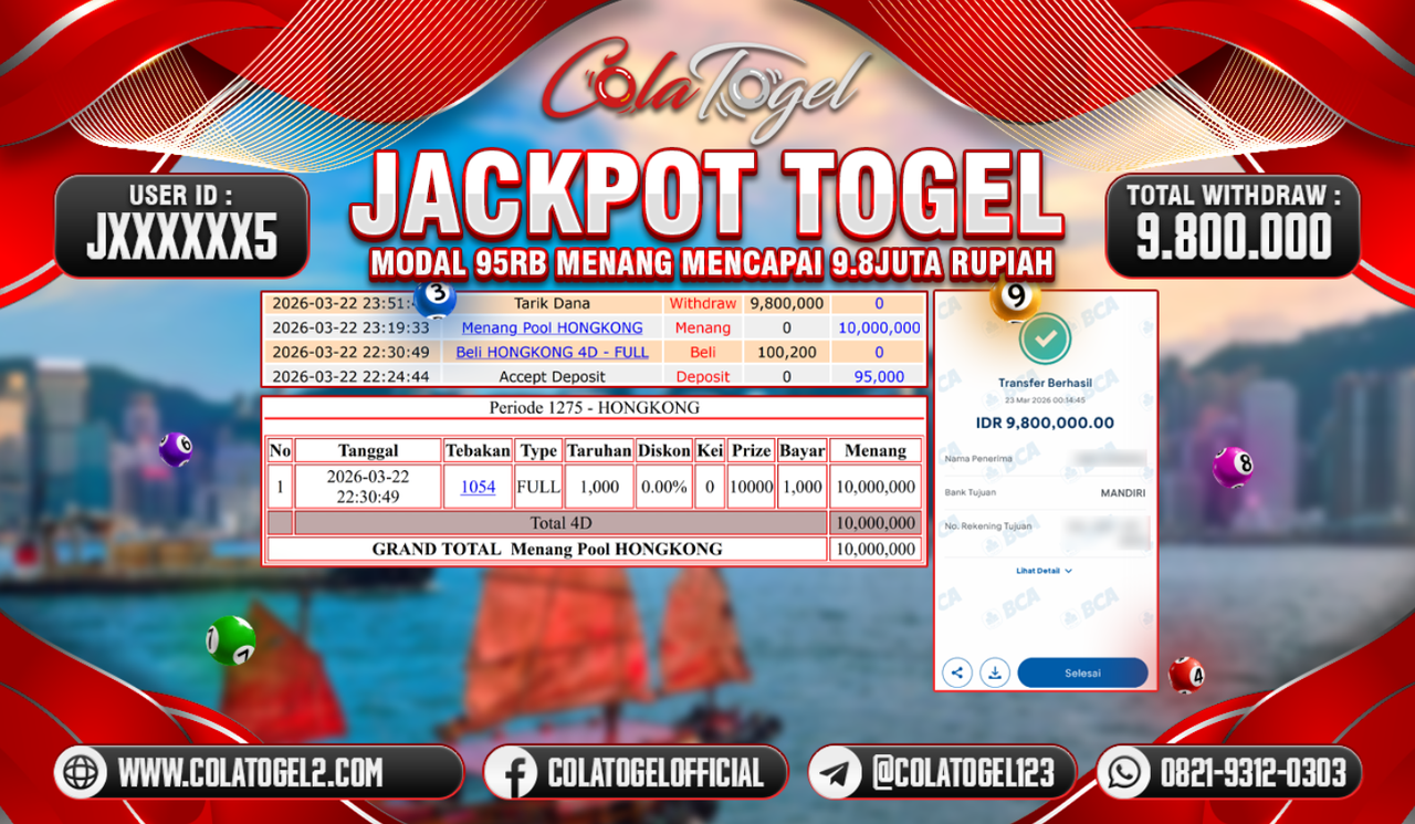 JACKPOT HONGKONG LOTTO!!