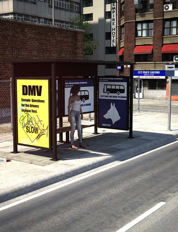 Urban Bus Stop Urban Bus Stop