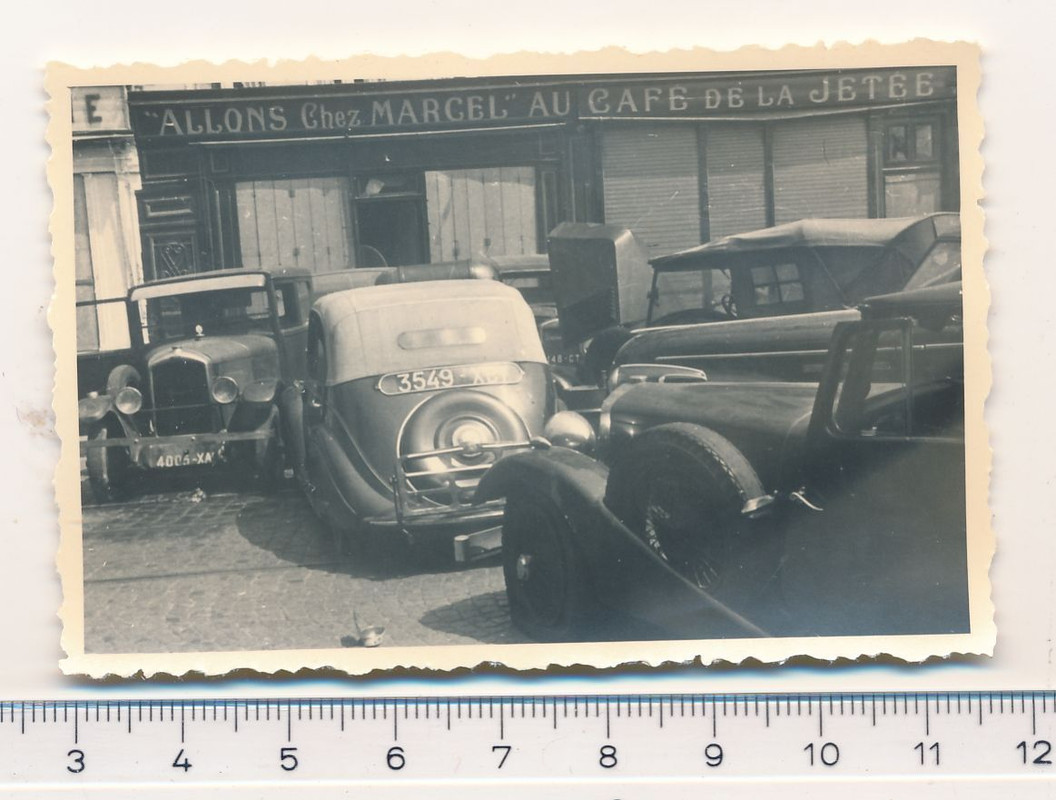 SUPER FOTO 2.WK PKW Oldtimer vor Französischem G