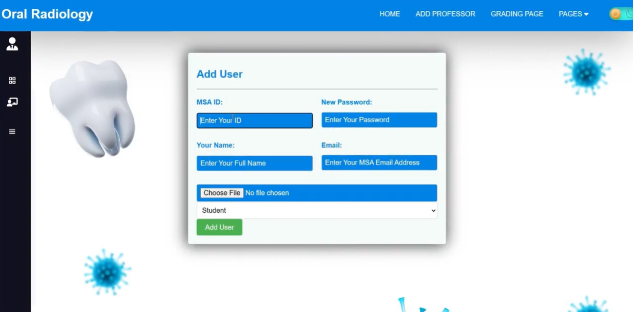 Oral Radiology feature 8 screenshot - Web project