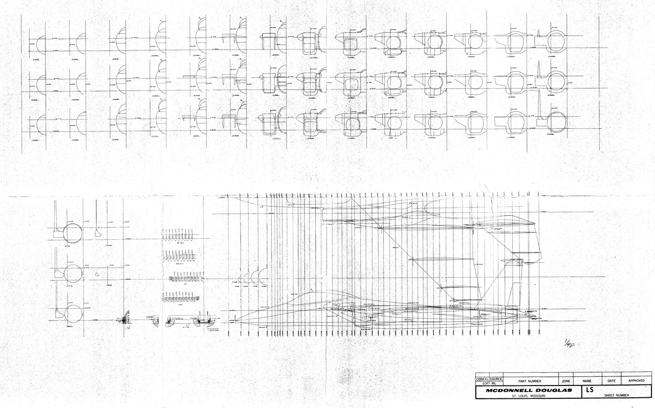 F-15A Loft Lines & Cross Sections 1 - RDowney