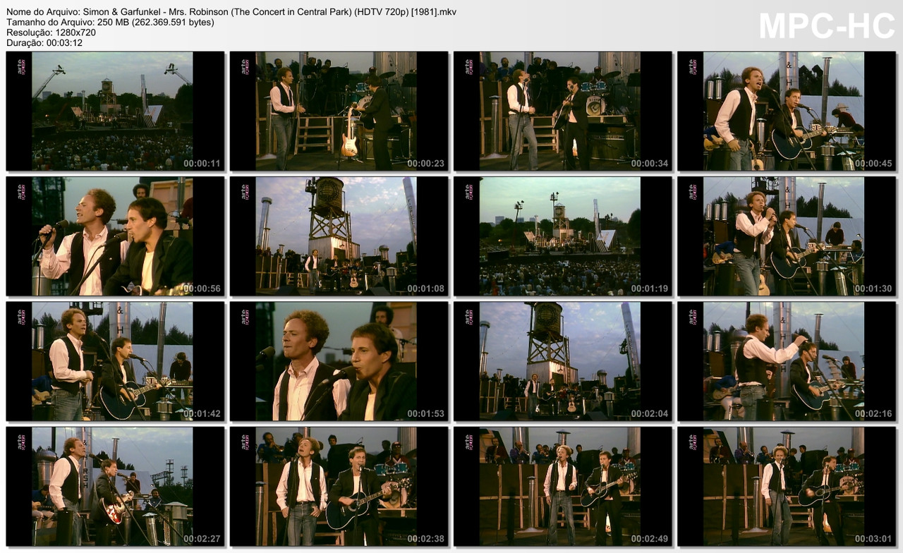 Simon & Garfunkel - Mrs. Robinson (The Concert in Central Park) (HDTV 720p) [1981]